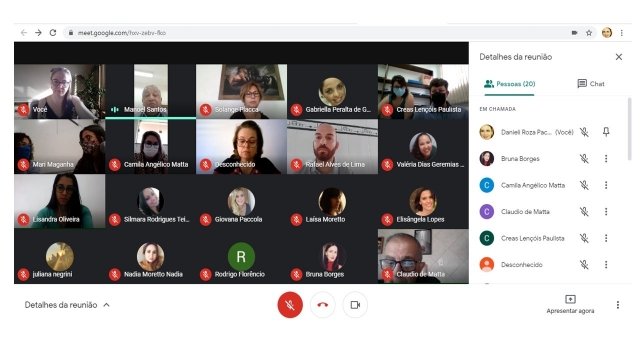 Reunião foi realizada no formato virtual por conta para pandema pelo Covid-19