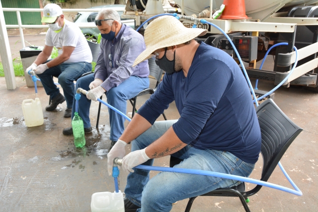 Distribuição do hipoclorito segue na quarta-feira, 5