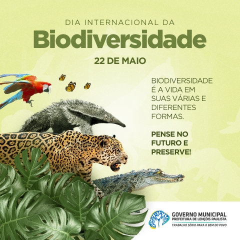 Palestra vai abordar a biodiversidade