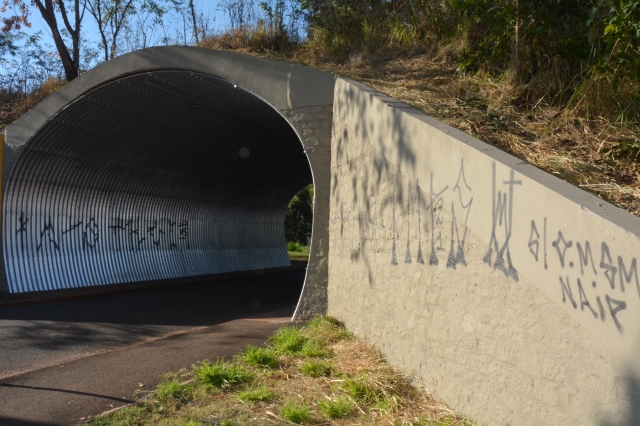 24h depois de reforma, túnel da Vila Contente é pichado