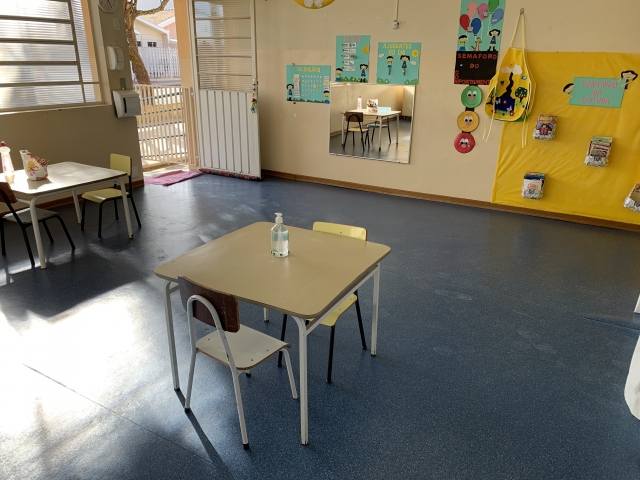 Volta das creches segue protocolos de distanciamento e higiene