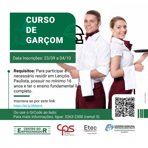 Inscrições seguem até o dia 4 de outubro