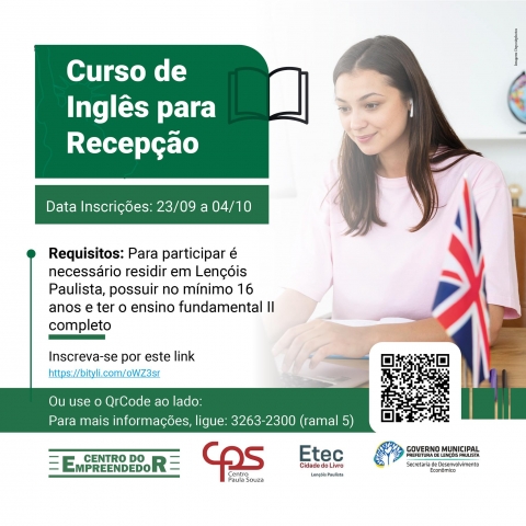 Inscrições seguem até o dia 4 de outubro