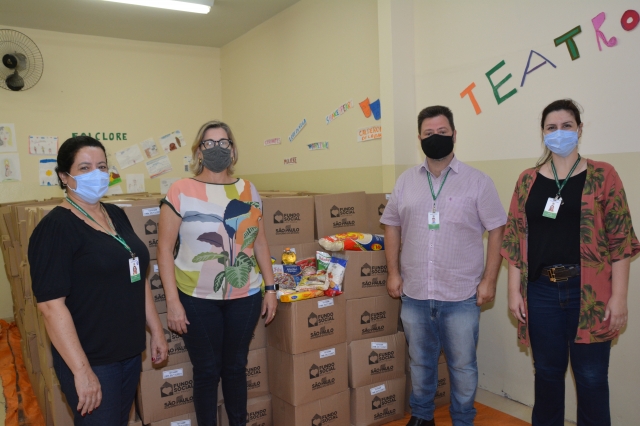 Este é o terceiro lote de cestas enviado pelo FUUSP ao município