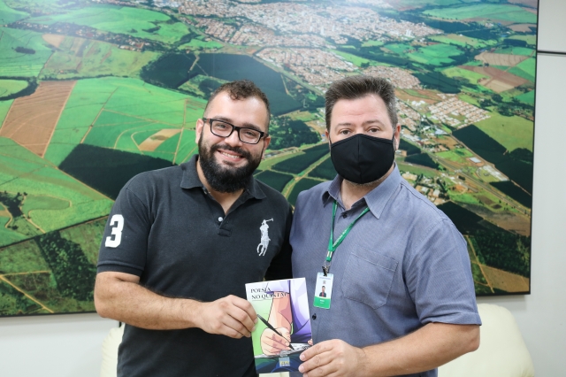 Gabriel Cochi e o prefeito Anderson Prado