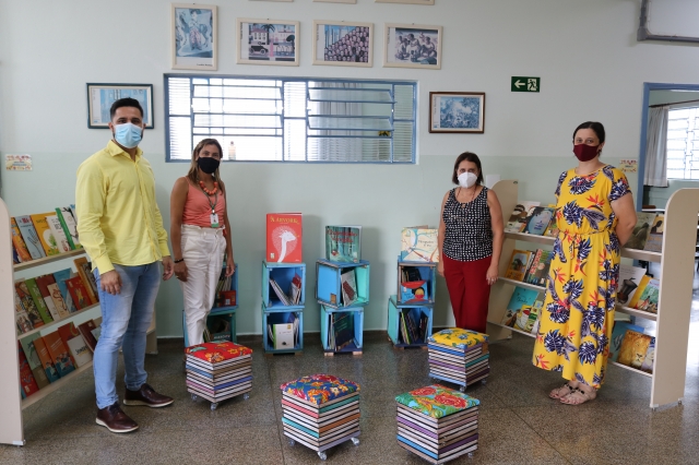 Doações vão compor espaços de leitura nas escolas