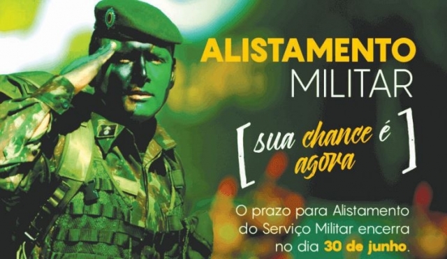 Alistamento Militar segue até o dia 30 de junho