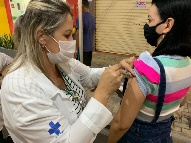 Mais uma vez, equipe estará com estande na rua XV para vacinação