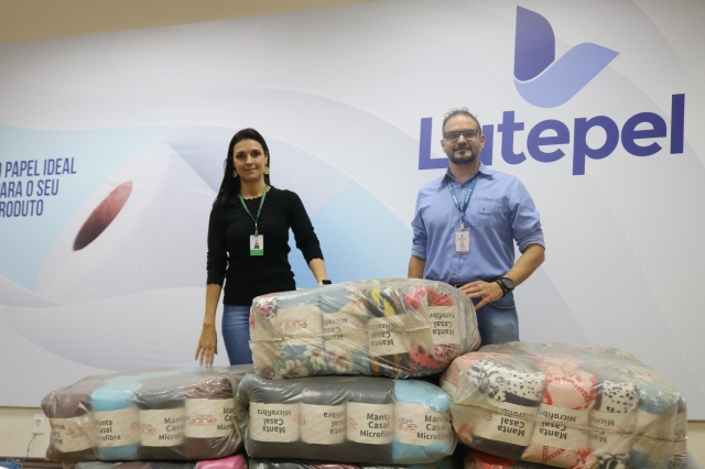 Presidente do Fundo Social recebeu doação da Lutepel