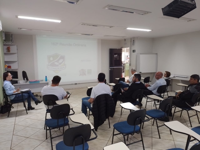 Reunião do Comdema realizada na última terça-feira do mês de julho