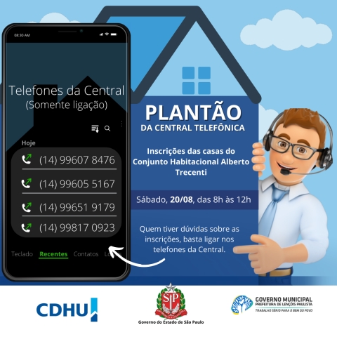 Casos que não puderem ser resolvidos por telefone serão encaminhados para atendimento presencial