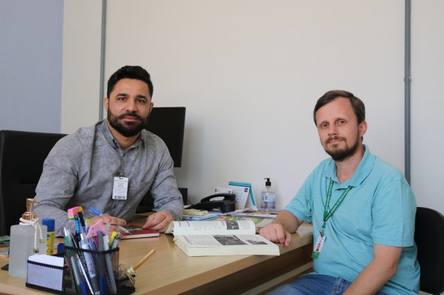 O secretário Railson Rodrigues e o assistente técnico Drausio Romani