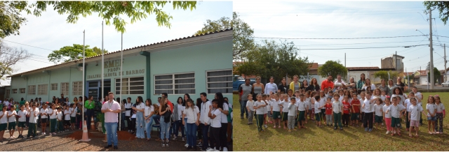 A cápsula do tempo será aberta daqui a dez anos e os participantes serão convidados para retornar à escola para participar deste momento