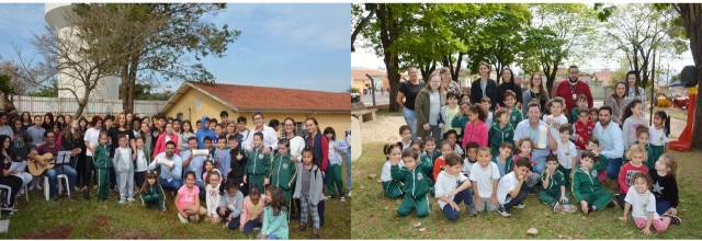 A cápsula do tempo será aberta daqui a dez anos e os participantes serão convidados para retornar à escola para participar deste momento.