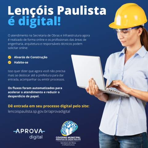 A partir do dia primeiro de janeiro de 2023, todos os serviços disponíveis no Aprova Digital serão aceitos somente no formato digital