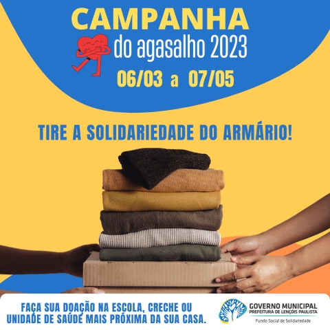 Cidadãos e empresários podem colaborar separando peças em bom estado, e também estimulando a doação em suas empresas
