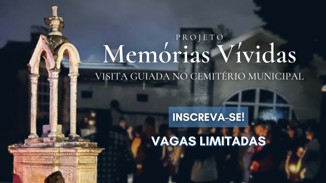 As vagas são limitadas e serão preenchidas por ordem de inscrição