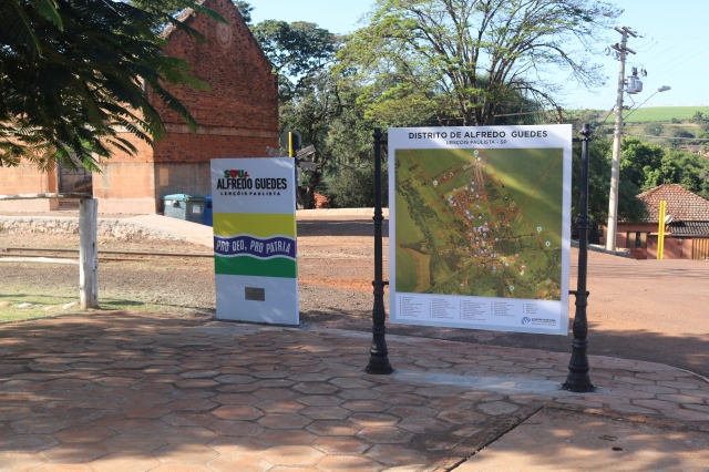 Distrito de Alfredo Guedes ganha mapa com pontos históricos e turísticos