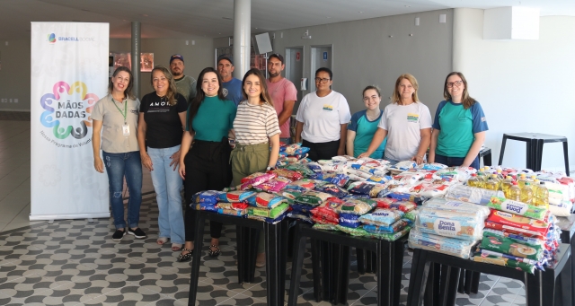 Presidente do Fundo recebeu alimentos em ação organizada pela Bracell