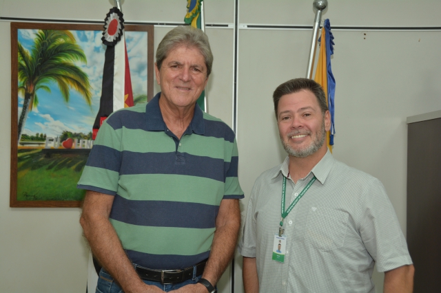 Prado durante encontro com o doutor João Dutra