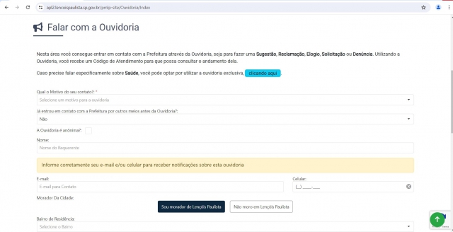Ouvidoria é mais um canal aberto entre Prefeitura e a população