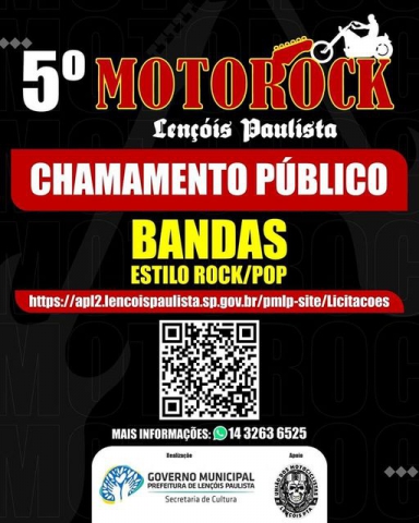 Envelopes com documentos solictados devem ser entregues na Secretaria de Cultura