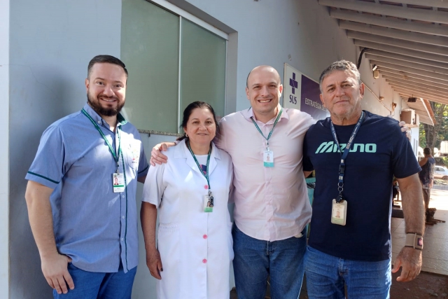 Na foto, o secretário de Saúde Murilo Pavanello e o secretário da Vila de Alfredo Guedes e Áreas Rurais, Gumercindo Ticianelli Júnior