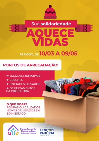 Pontos de arrecadação que permanecerão disponíveis nas creches, escolas, unidades de saúde e em  estabelecimentos comerciais.