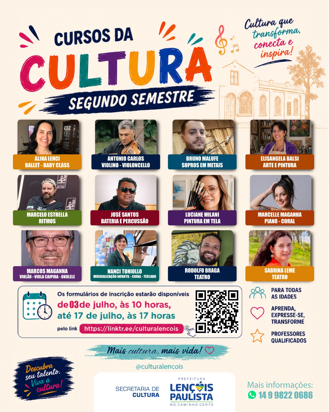 CURSOS CASA DA CULTURA CURSOS CASA DA CULTURA