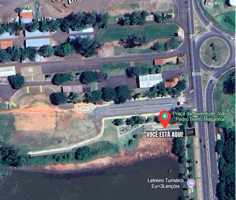 Localização da Praça da Juventude